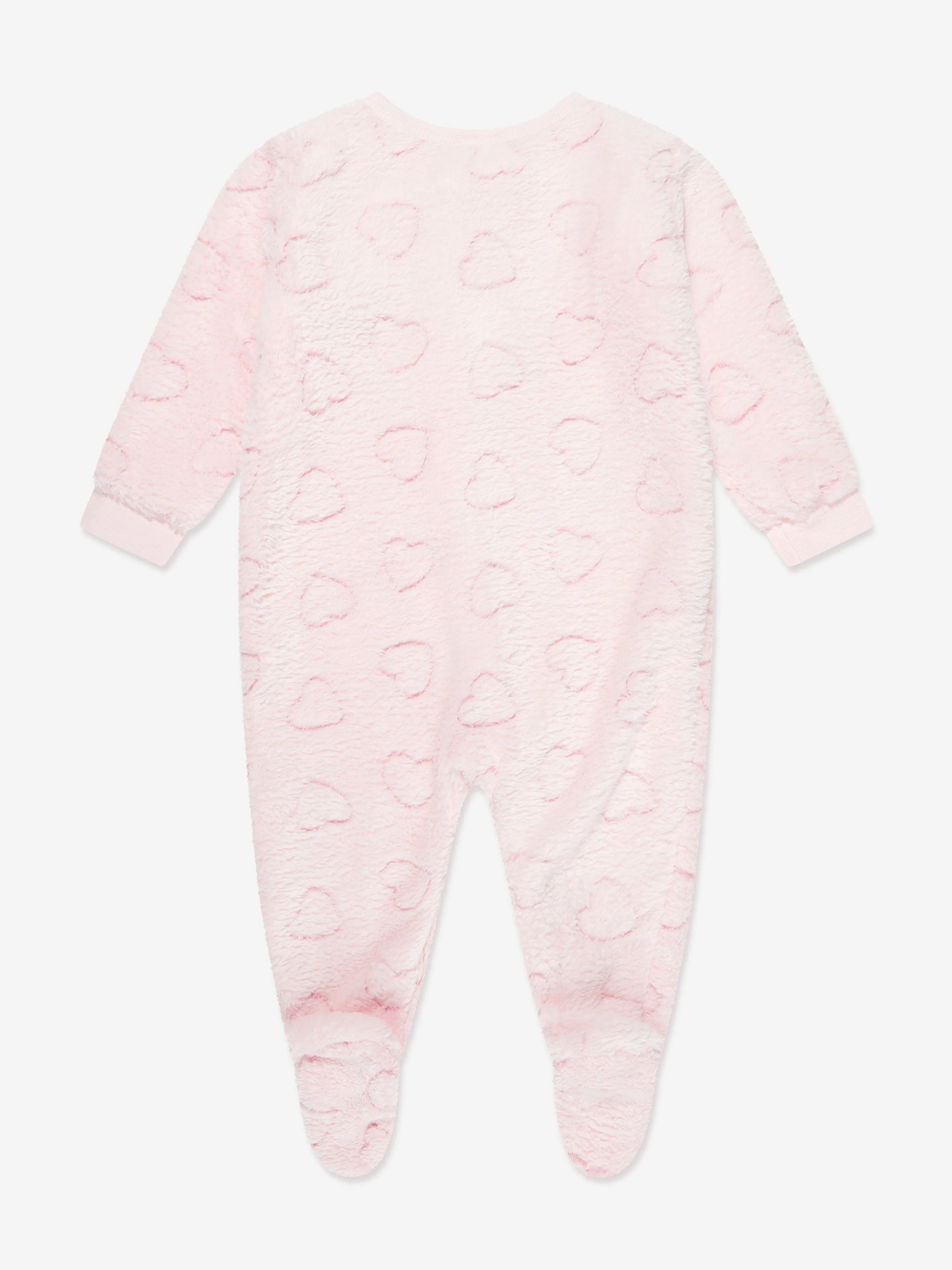 DKNY Baby Girls Fleece Onesie in Pink