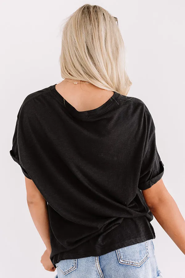 Dream On Dreamer Tee In Black