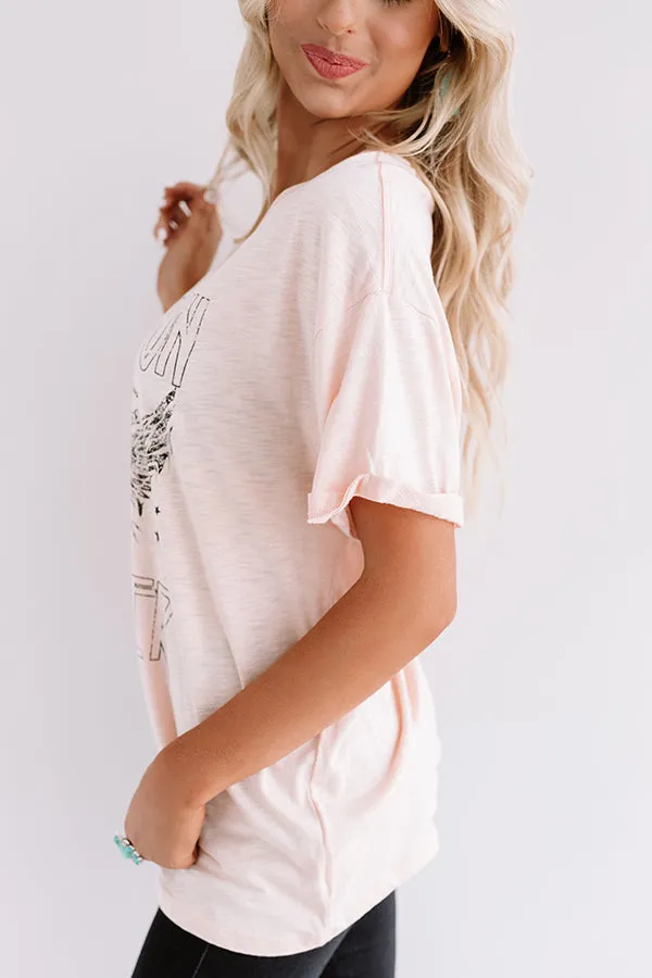 Dream On Dreamer Tee In Peach