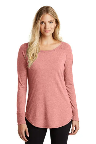 DT132L-District Women's Perfect Tri Long Sleeve Tunic Tee