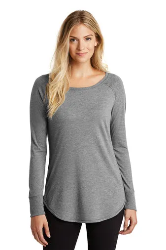 DT132L-District Women's Perfect Tri Long Sleeve Tunic Tee