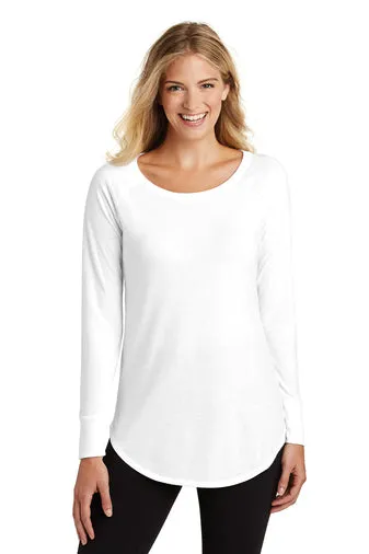 DT132L-District Women's Perfect Tri Long Sleeve Tunic Tee
