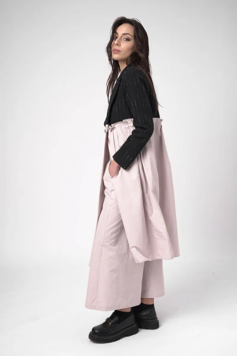 Dust Coat Pleated Dress