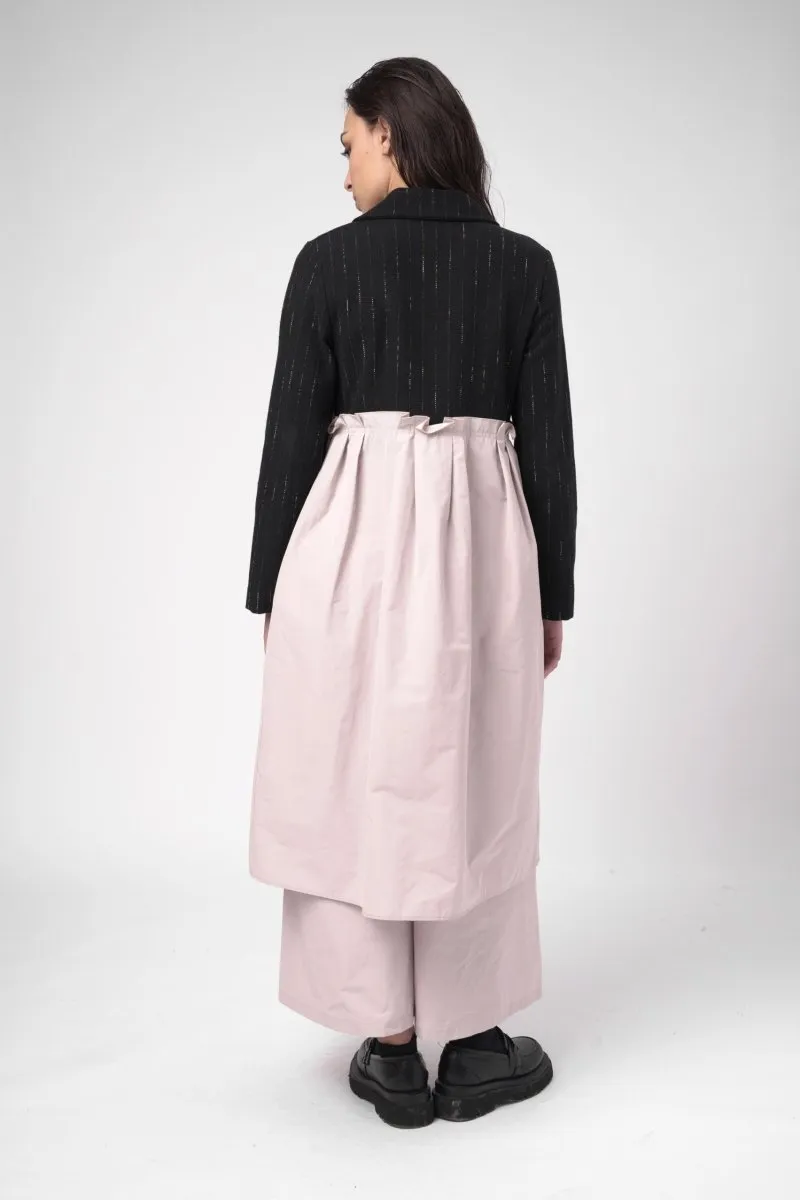 Dust Coat Pleated Dress