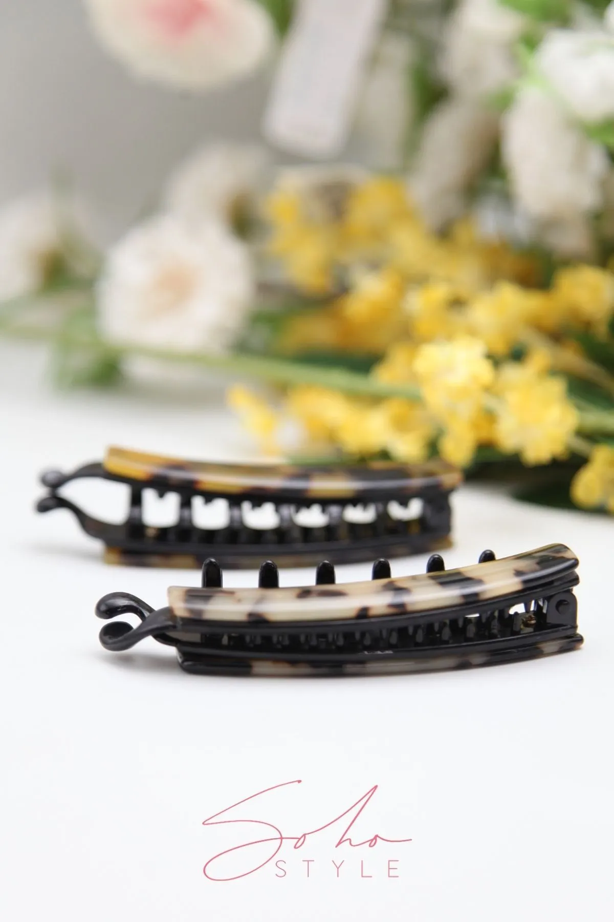 Elegant Leopard Hair Sticks