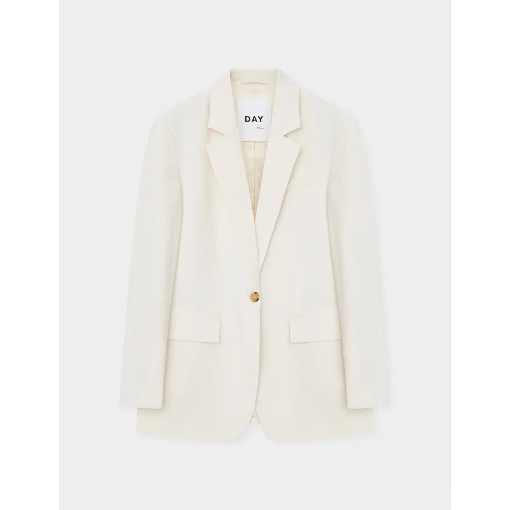 Elton Ivory Single Breasted Blazer