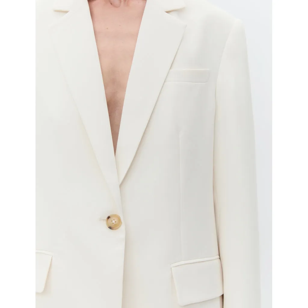 Elton Ivory Single Breasted Blazer