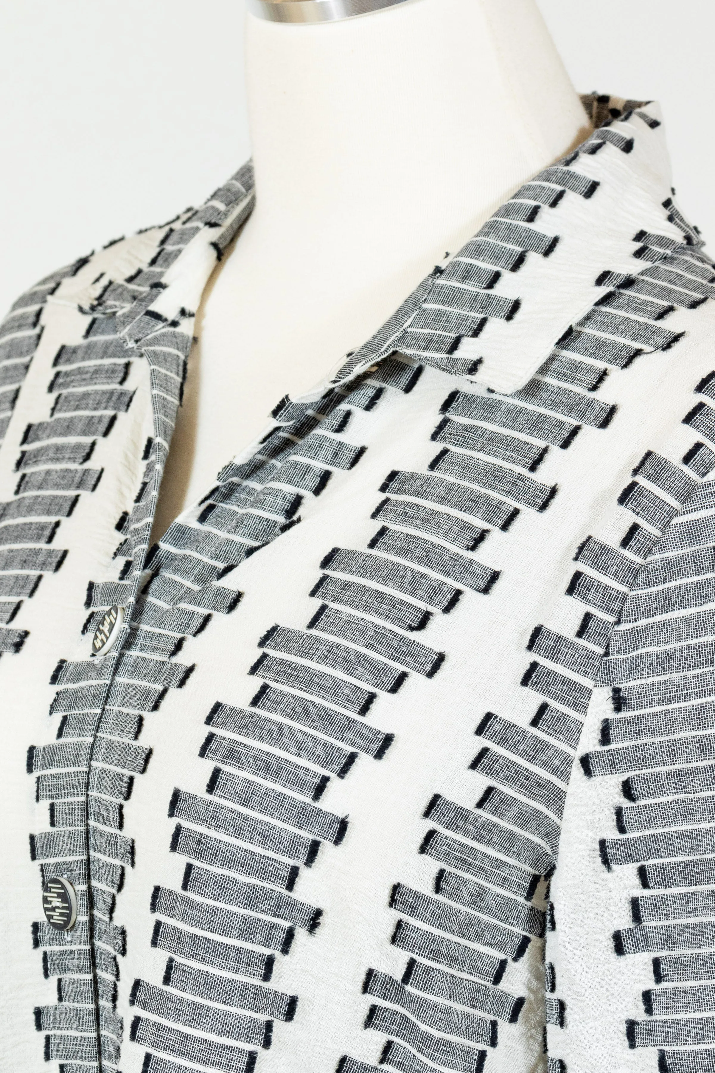 Embroidered Wrap Around Shirt