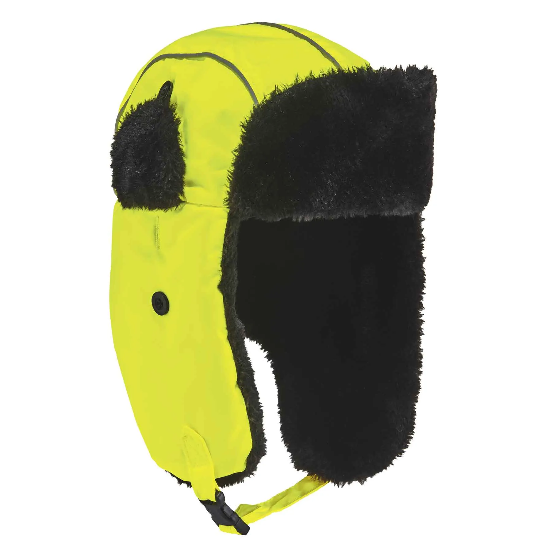 Ergodyne 16855 N-Ferno 6802 Classic Trapper Hat, Large/XL, Lime