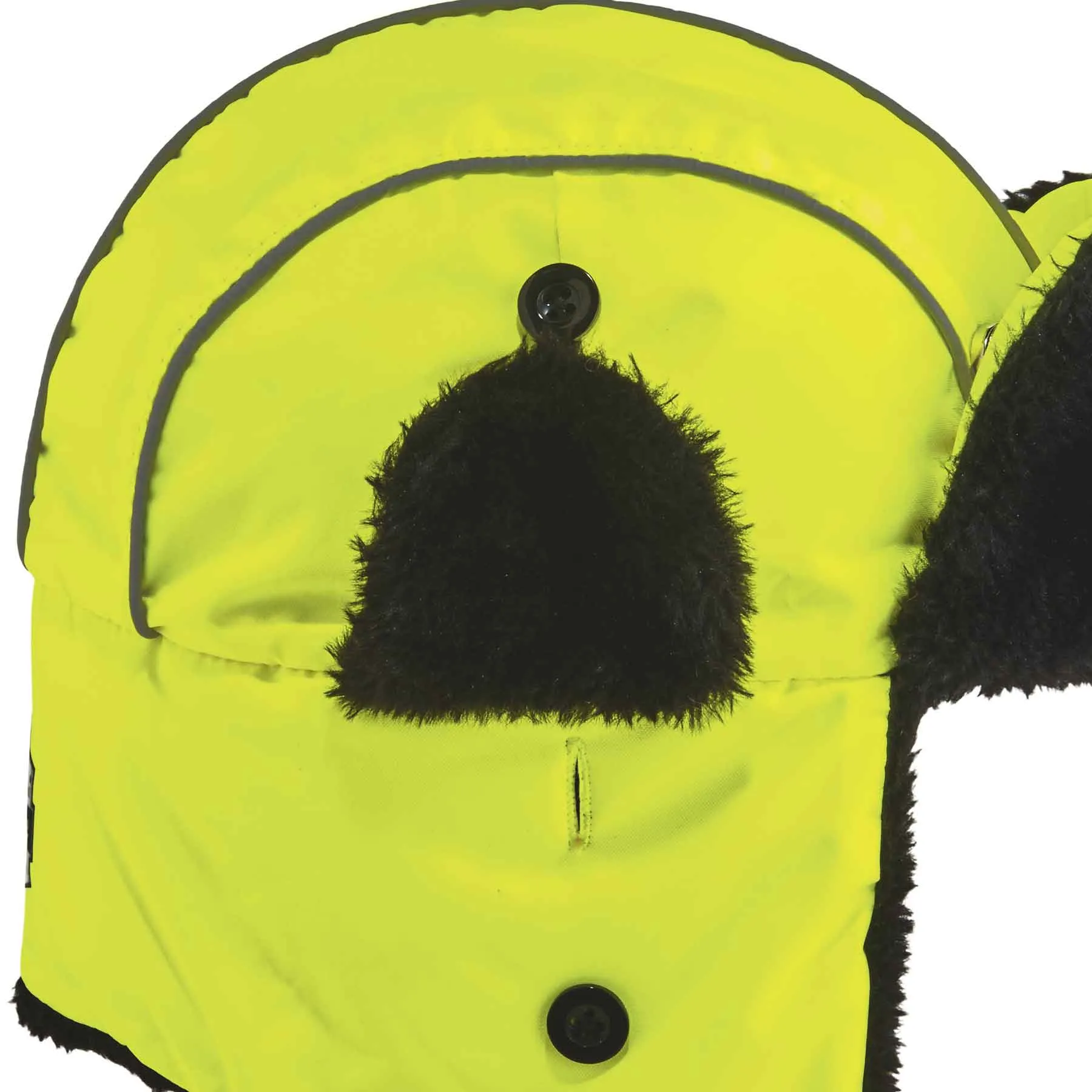 Ergodyne 16855 N-Ferno 6802 Classic Trapper Hat, Large/XL, Lime