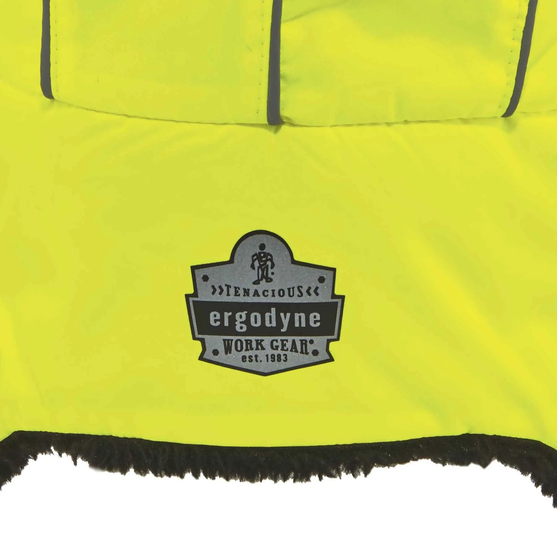 Ergodyne 16855 N-Ferno 6802 Classic Trapper Hat, Large/XL, Lime