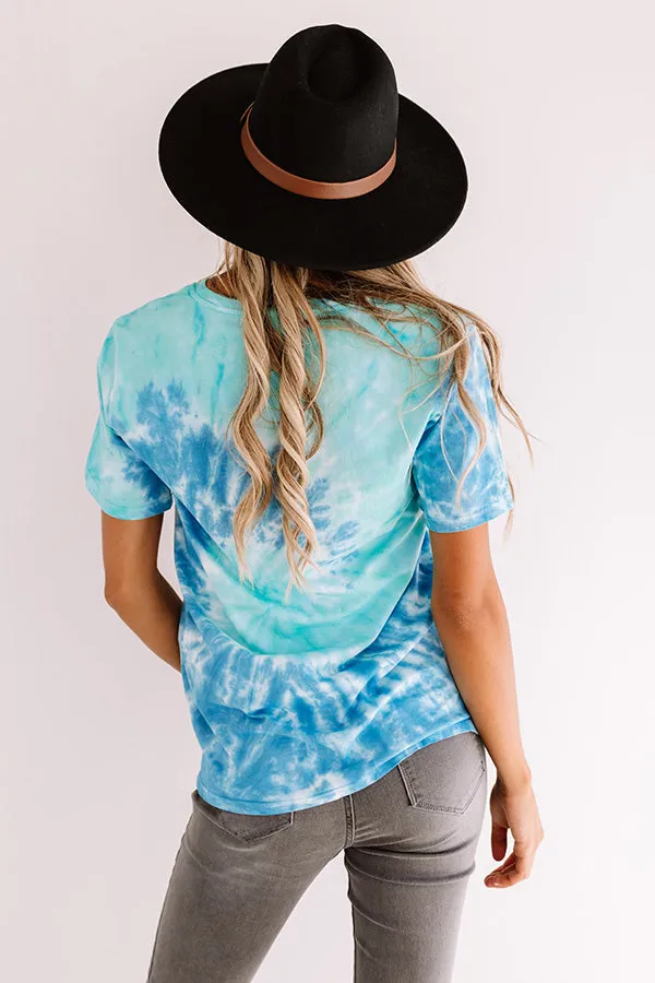 Feelin' Good Tie Dye Tee In Blue