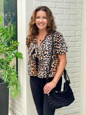 Fierce and Flirty Leopard Blouse