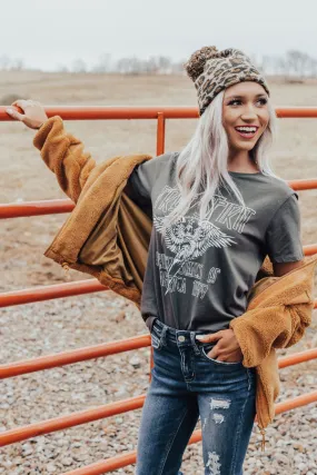 Free Spirit Shift Tee in Vintage Black