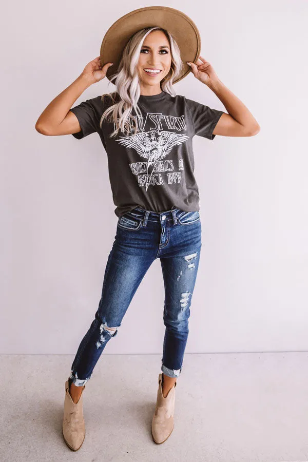 Free Spirit Shift Tee in Vintage Black