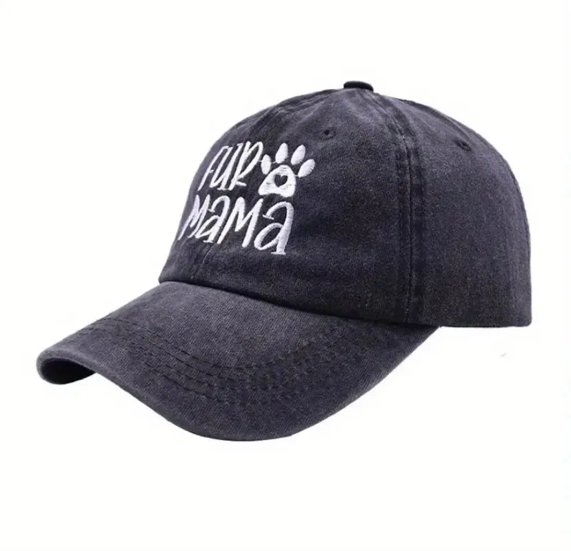 Fur Mama hat black