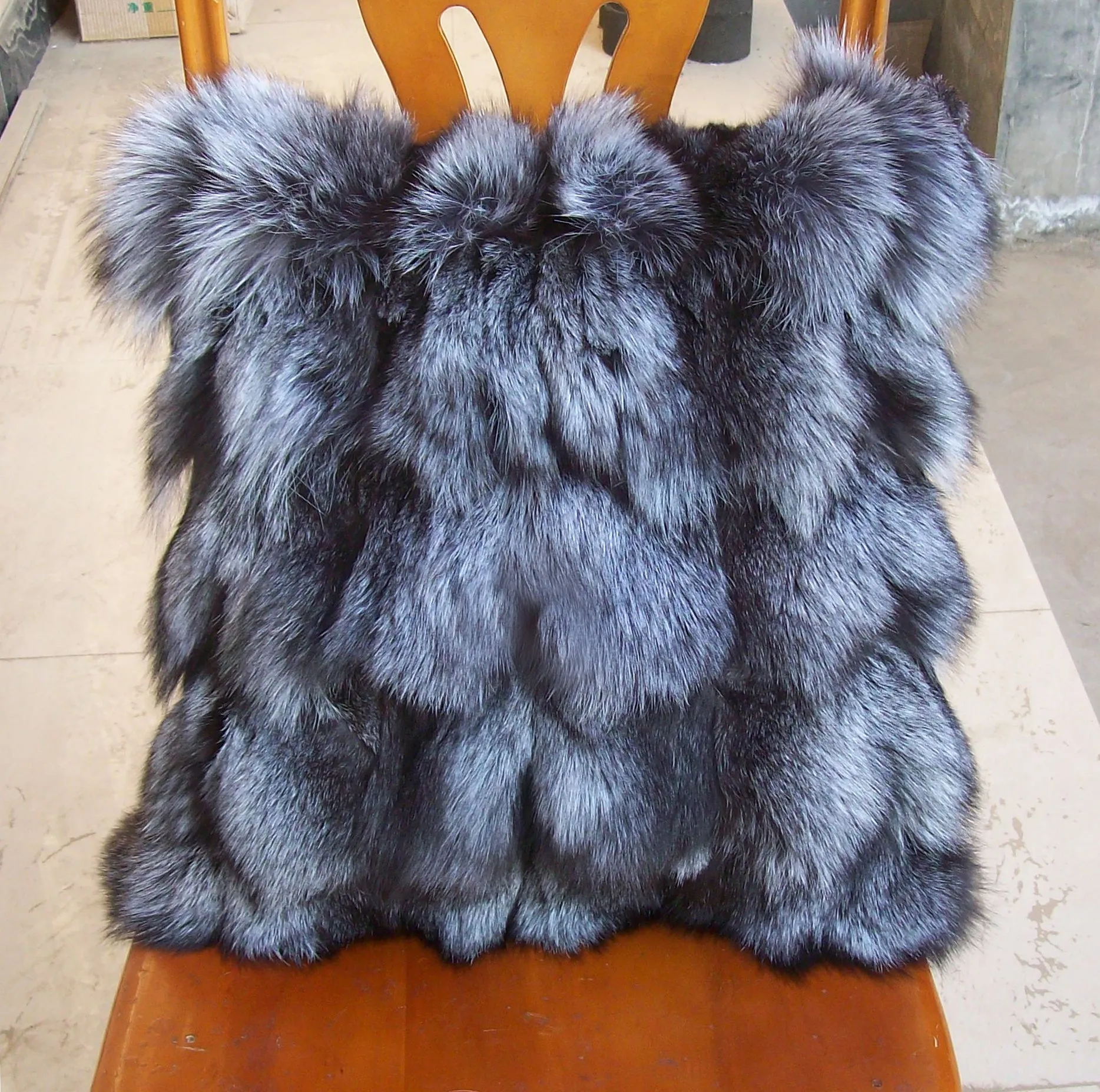 Genuine Fox Fur Pillow Cushion
