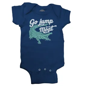 Go Jump in a Moat Alligator Infant Bodysuit - Unisex Fit