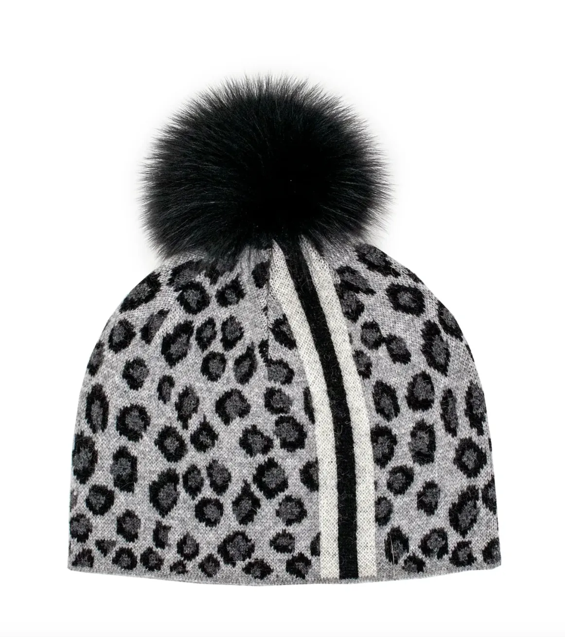 Grey Leopard Hat