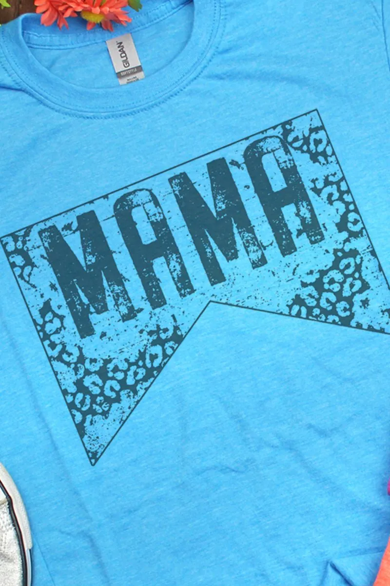 Grunge Leopard Mama Softstyle Adult T-Shirt