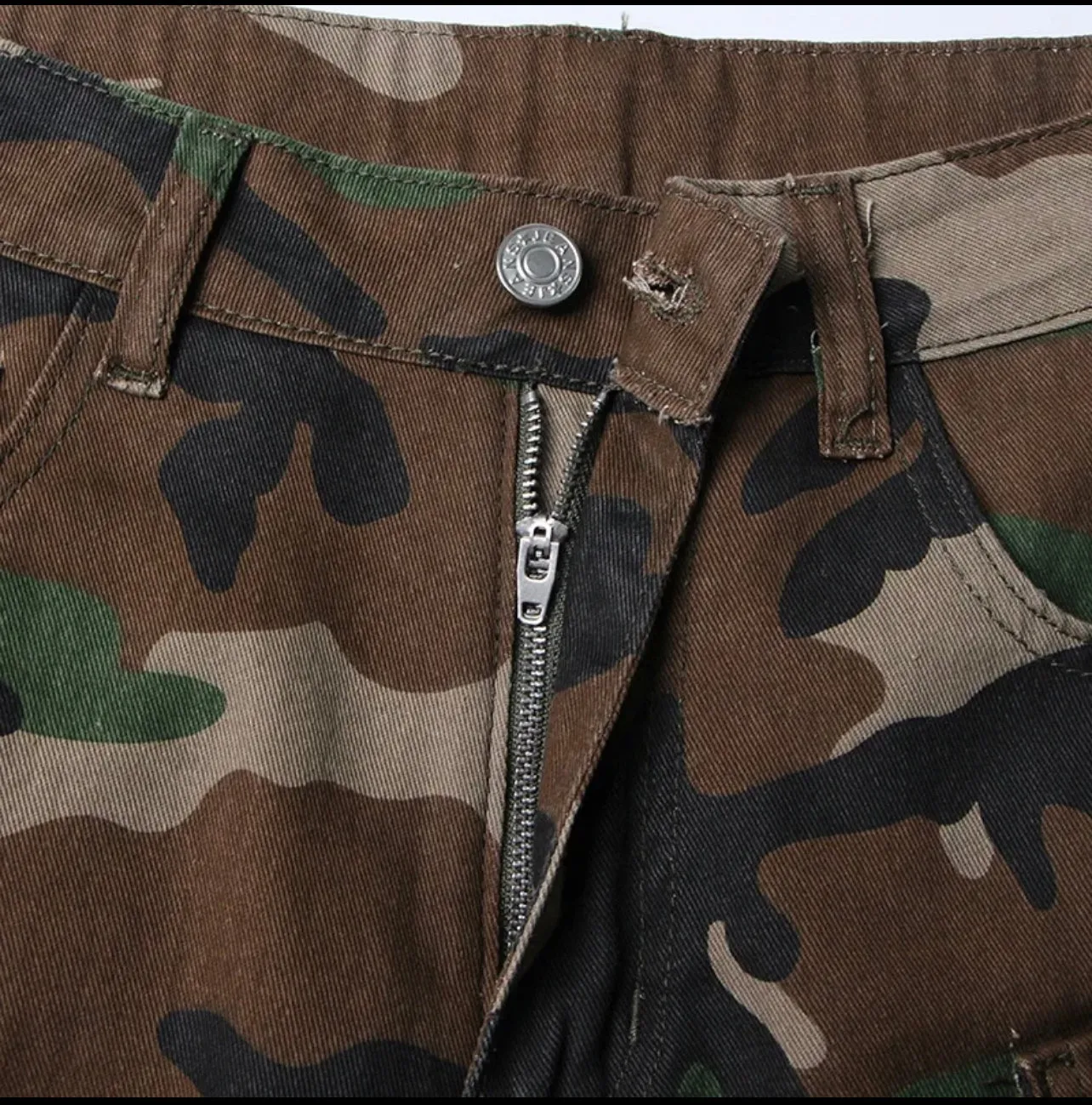 JANE CAMOUFLAGE CARGO PANTS