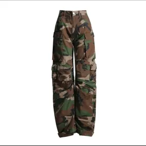 JANE CAMOUFLAGE CARGO PANTS