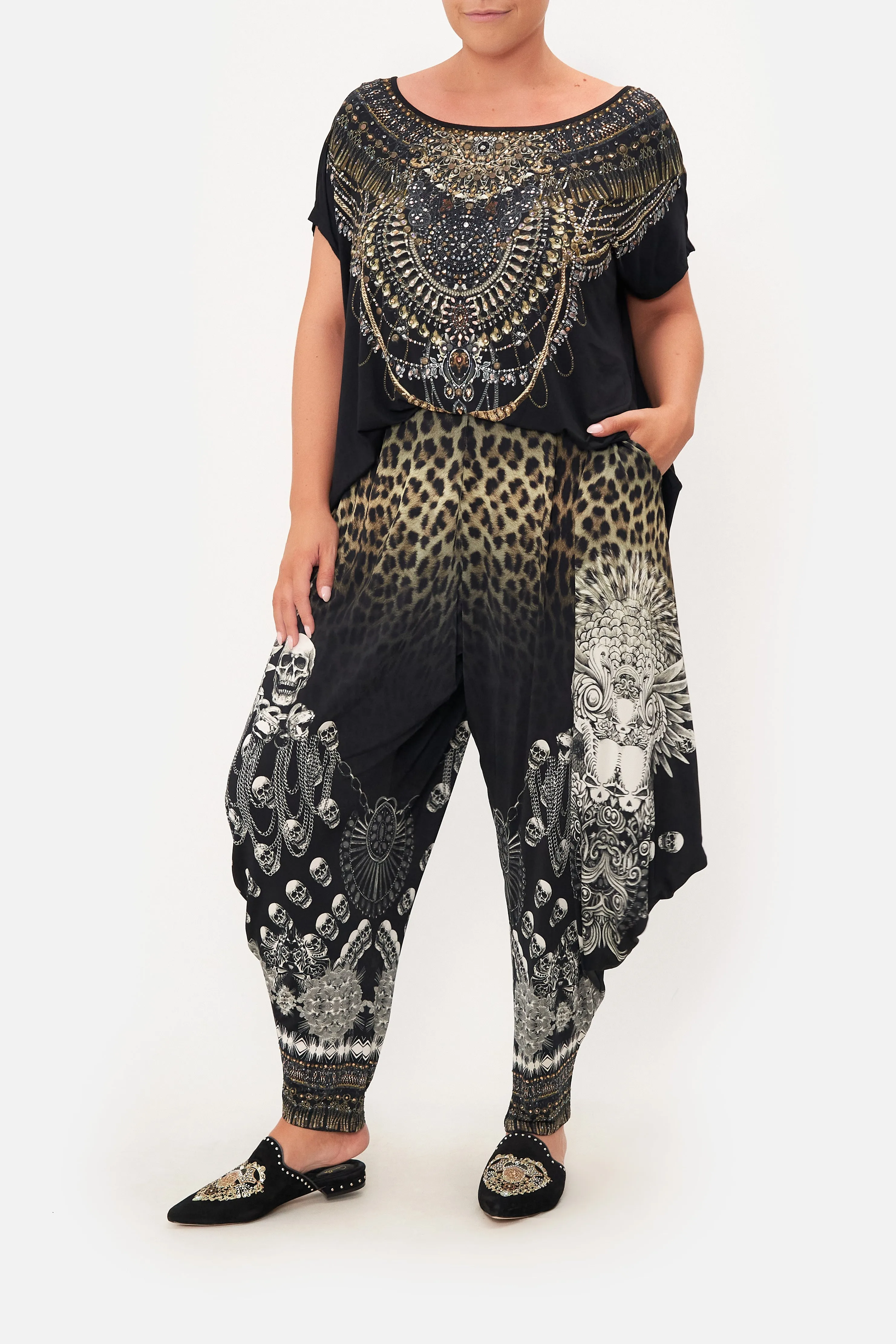JERSEY DRAPE PANT WITH POCKET ORDER OF DISORDER LOUNGE