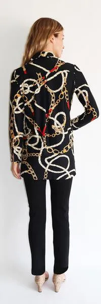 Jude Connally Hadley Equestrian Style Black Top