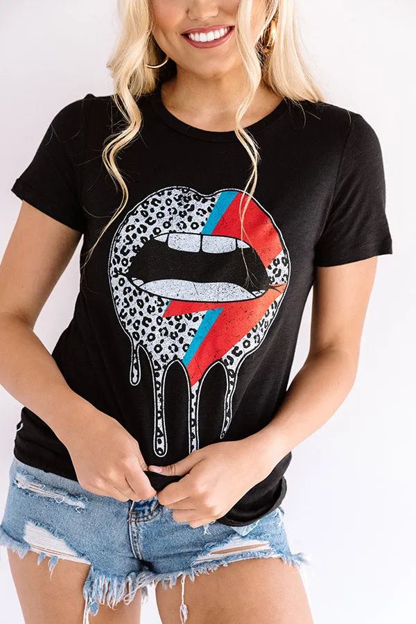 Juicy Gossip Leopard Lips Tee