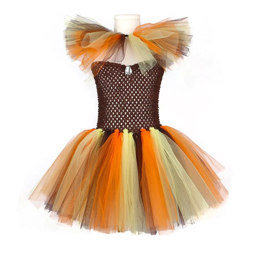 Jungle Safari  Tutu Dress Costumes for Girls Halloween Reindeer Tiger Lion Leopard