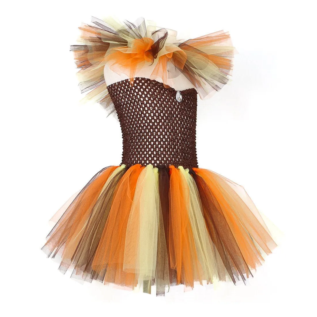 Jungle Safari  Tutu Dress Costumes for Girls Halloween Reindeer Tiger Lion Leopard
