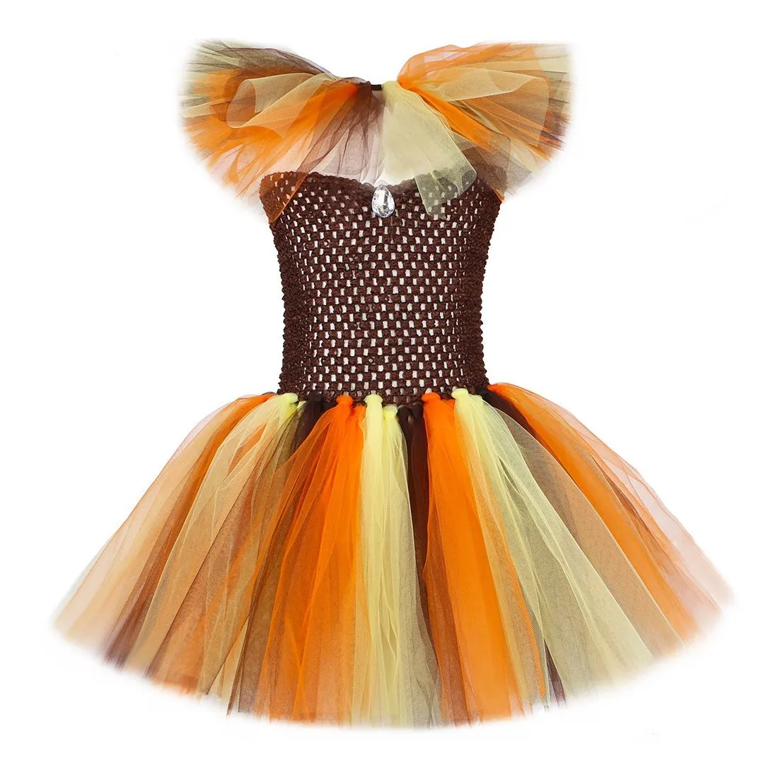 Jungle Safari  Tutu Dress Costumes for Girls Halloween Reindeer Tiger Lion Leopard