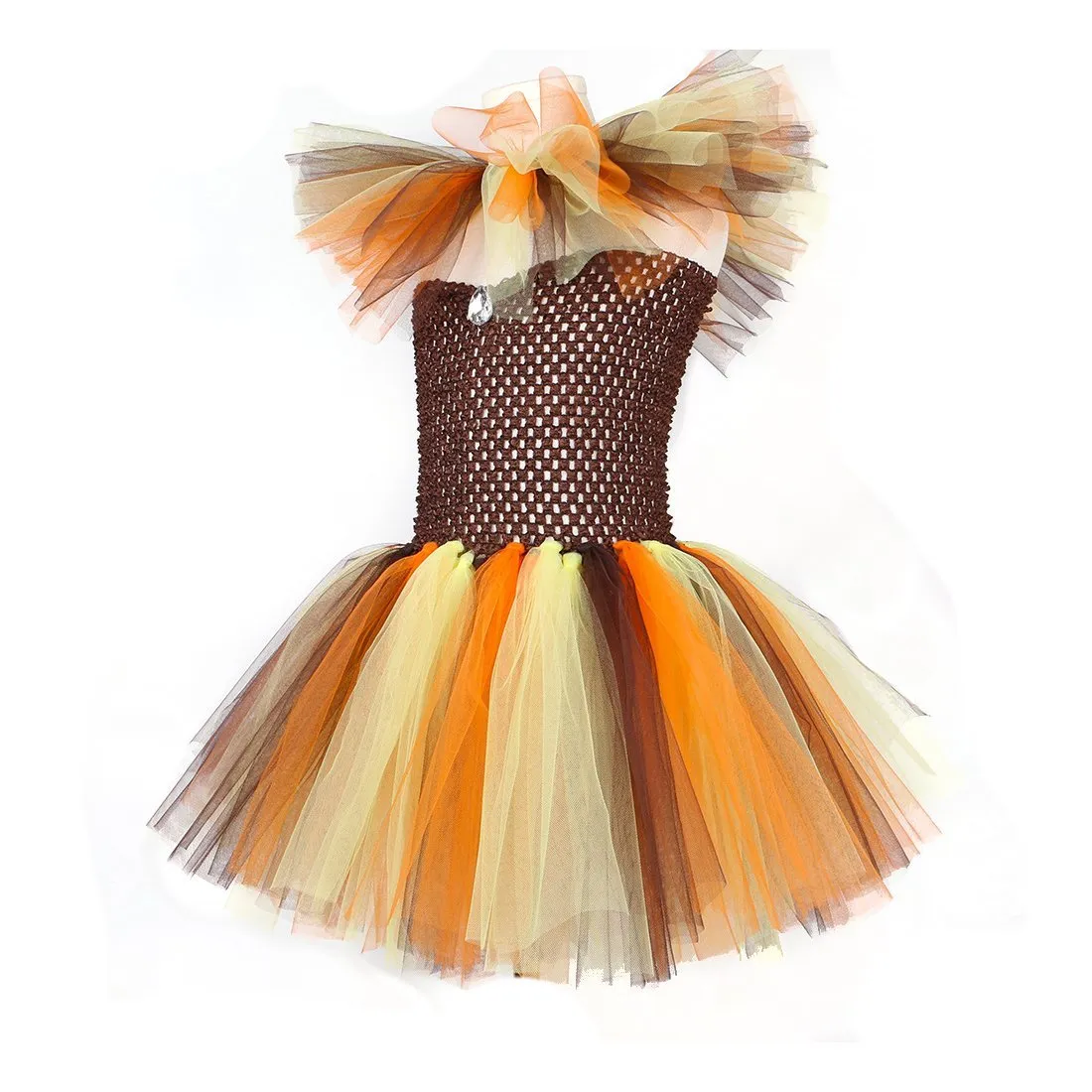 Jungle Safari  Tutu Dress Costumes for Girls Halloween Reindeer Tiger Lion Leopard