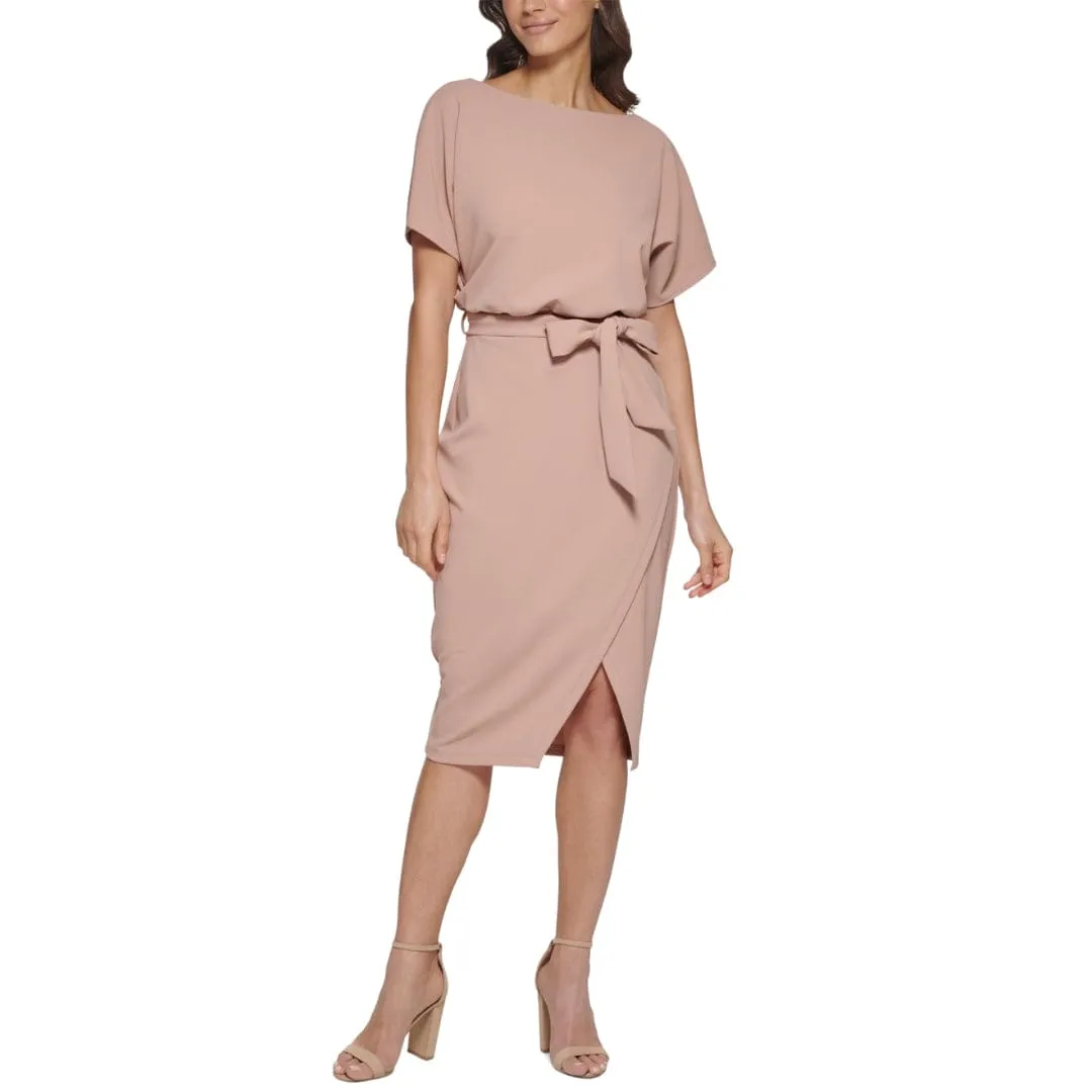 KENSIE - Wrap Style Dolman Sleeve Dress