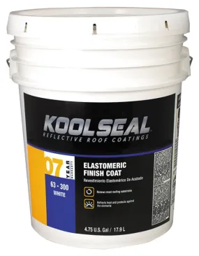 Kool Seal KS0063300-20 Elastomeric Roof Coating, White, 4.75 gal, Pail, Liquid :PAIL: QUANTITY: 1