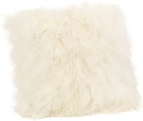 Lamb Fur Pillow Large Cream
