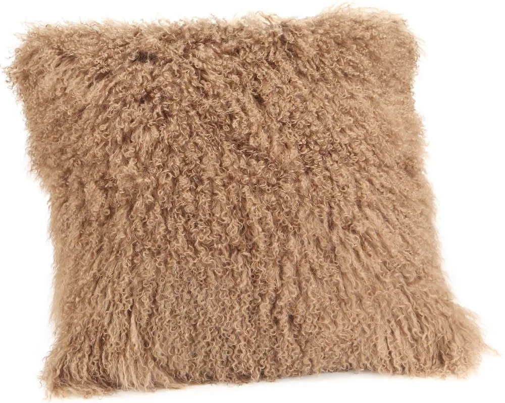 Lamb Fur Pillow Large Natural