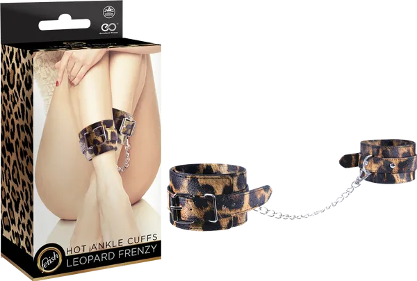 LEOPARD FRENZY HOT ANKLE CUFFS
