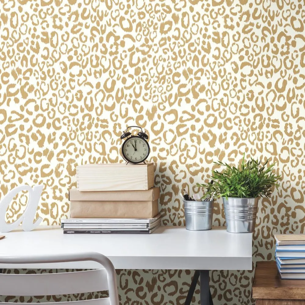 Leopard Peel and Stick Wallpaper