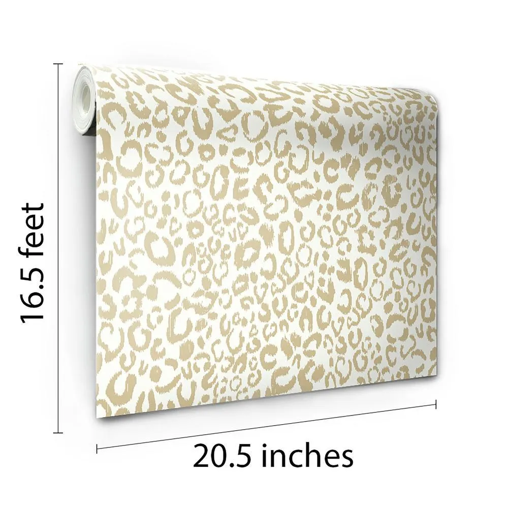 Leopard Peel and Stick Wallpaper