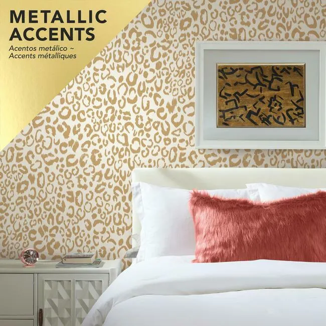 Leopard Peel and Stick Wallpaper