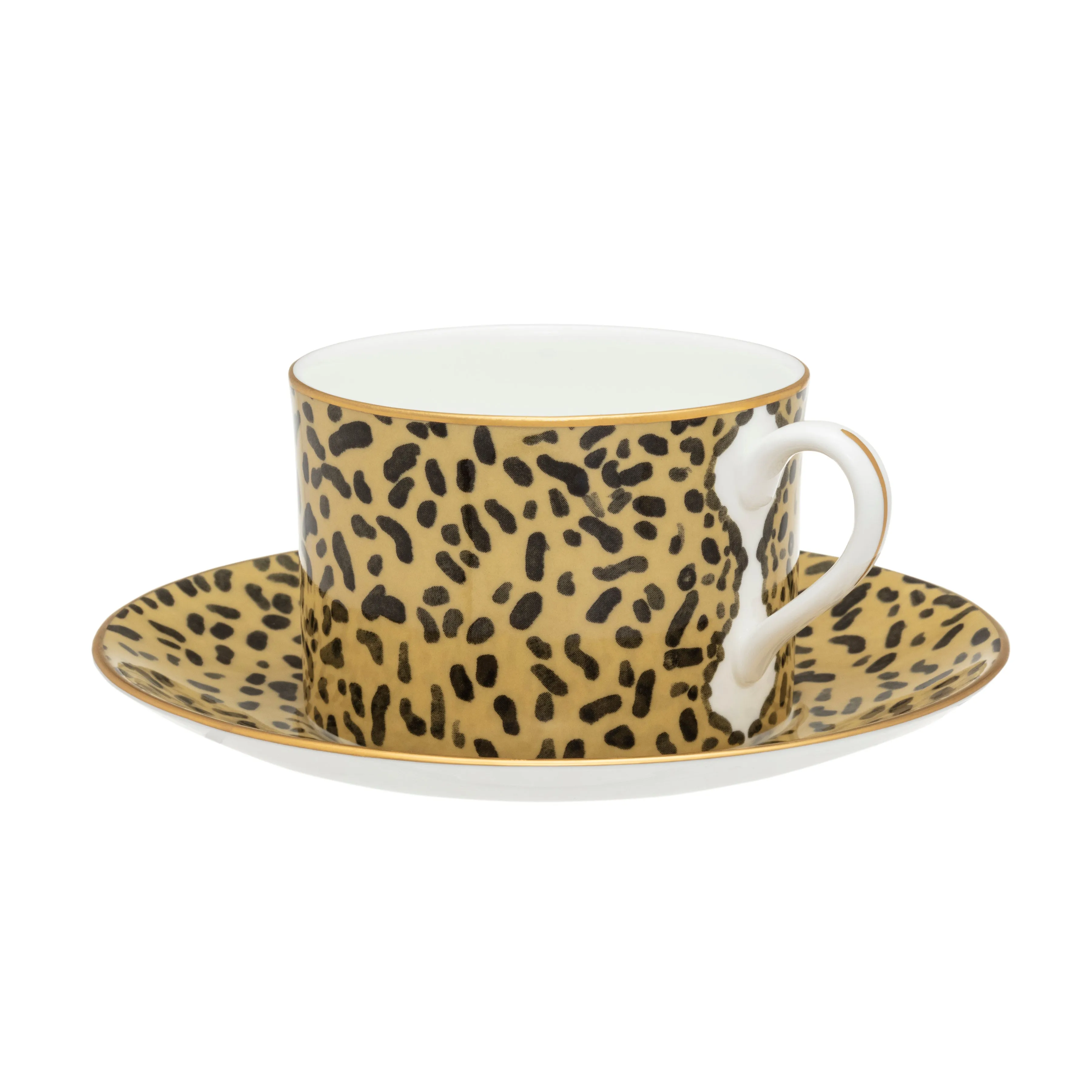 Leopard Print Teacup & Saucer