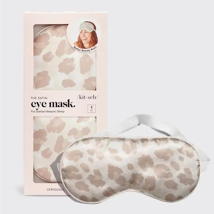 LEOPARD SATIN SLEEP MASK