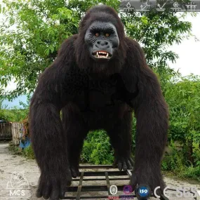 Lifelike Robotic Gorilla Animatronics Animal