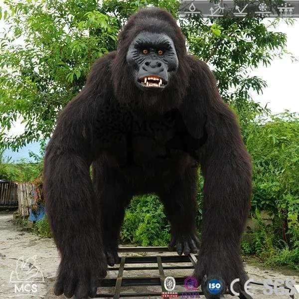 Lifelike Robotic Gorilla Animatronics Animal
