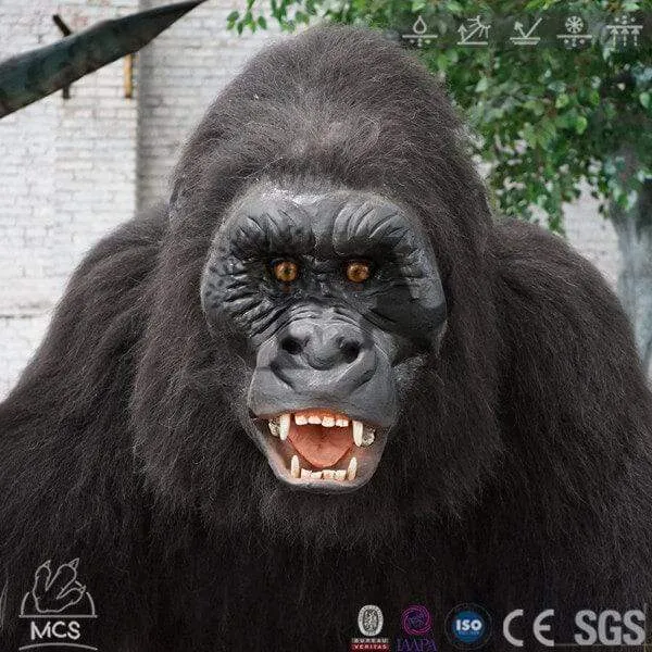 Lifelike Robotic Gorilla Animatronics Animal
