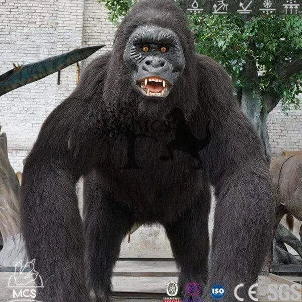 Lifelike Robotic Gorilla Animatronics Animal