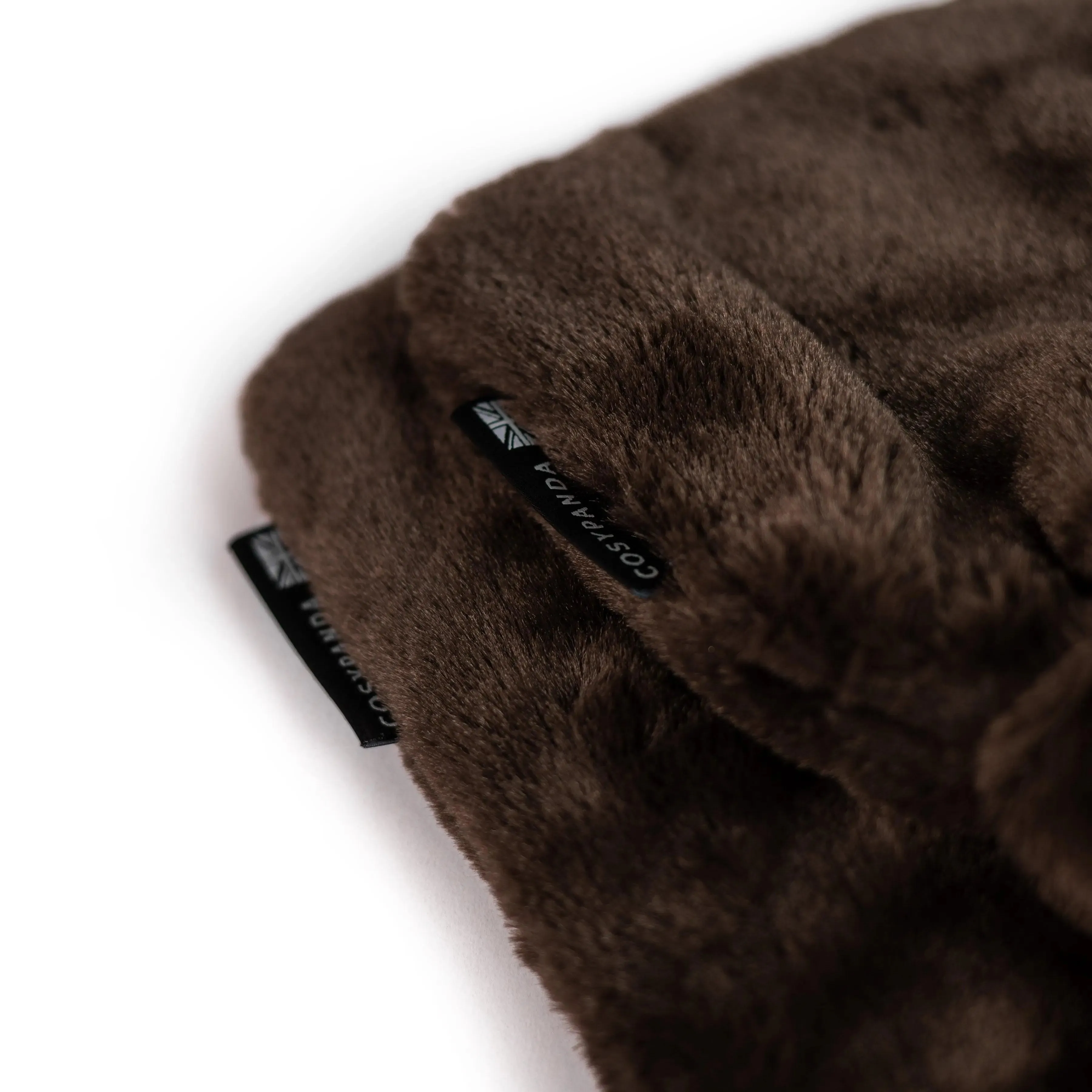 Little and Large Chocolate Faux Fur Hot Water Bottle Gift Set