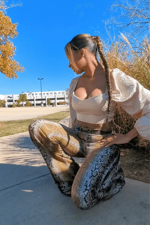 Looks Good Going Leopard Cream Tie Top