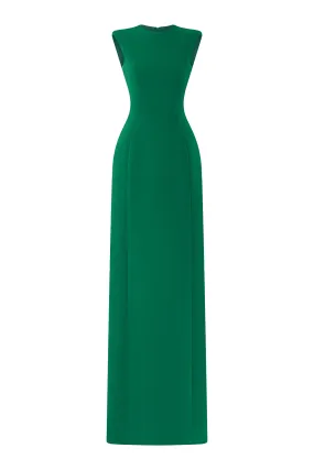 Lorelei Sheath Cape Shoulder Crepe Maxi Set